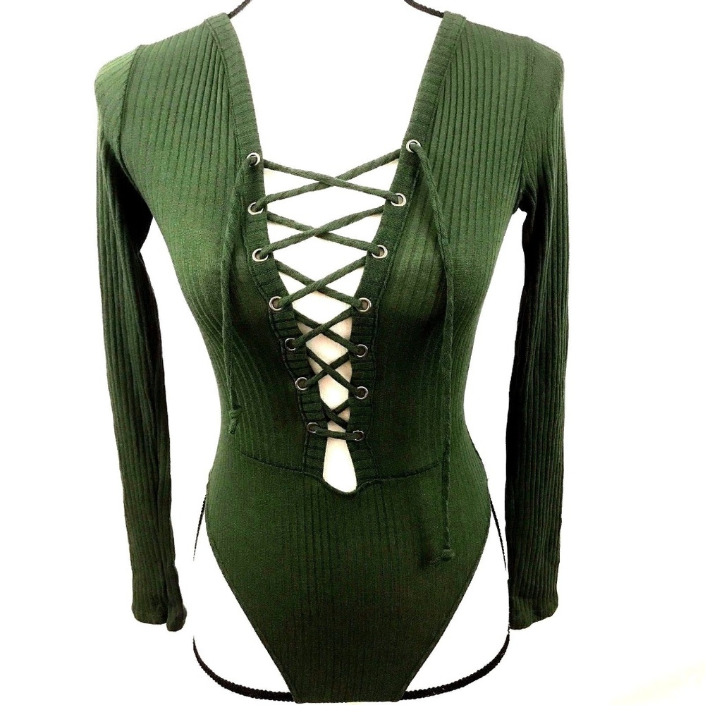 Women’s Body Suit Olive Green last one